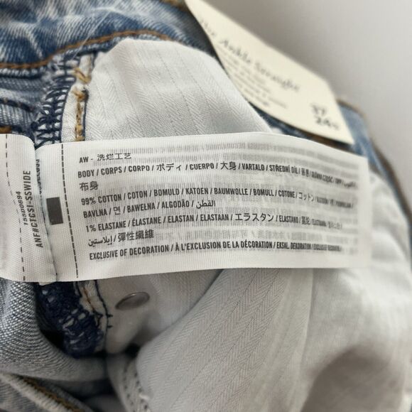 Abercrombie & Fitch Ankle Straight Ultra High Rise Curve Love Womens Plus 24 - Picture 6 of 6